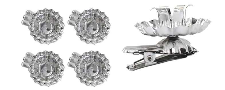 Candle Tree Clip - Silver