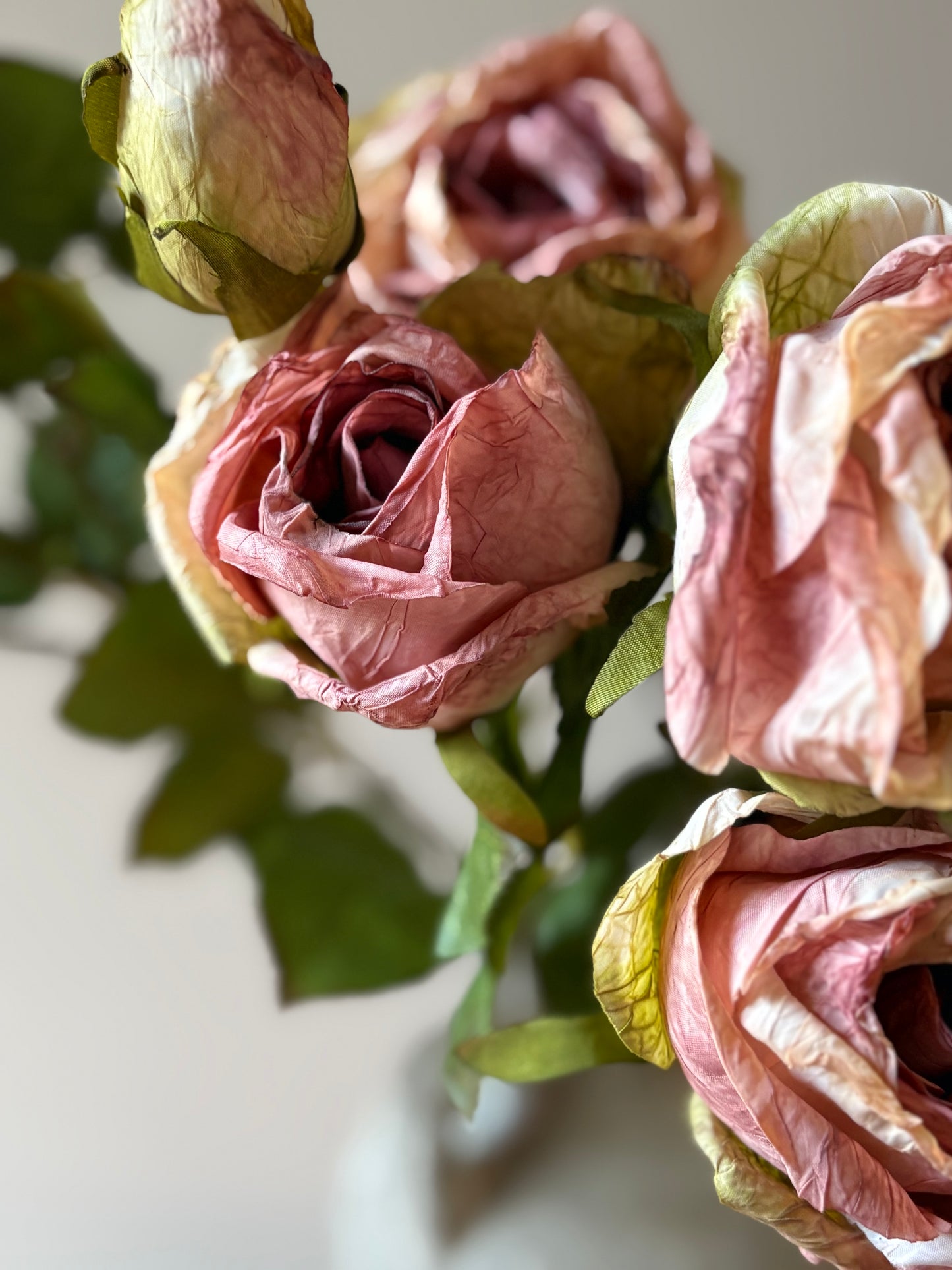Vintage Rose Spray - Dusky Pink