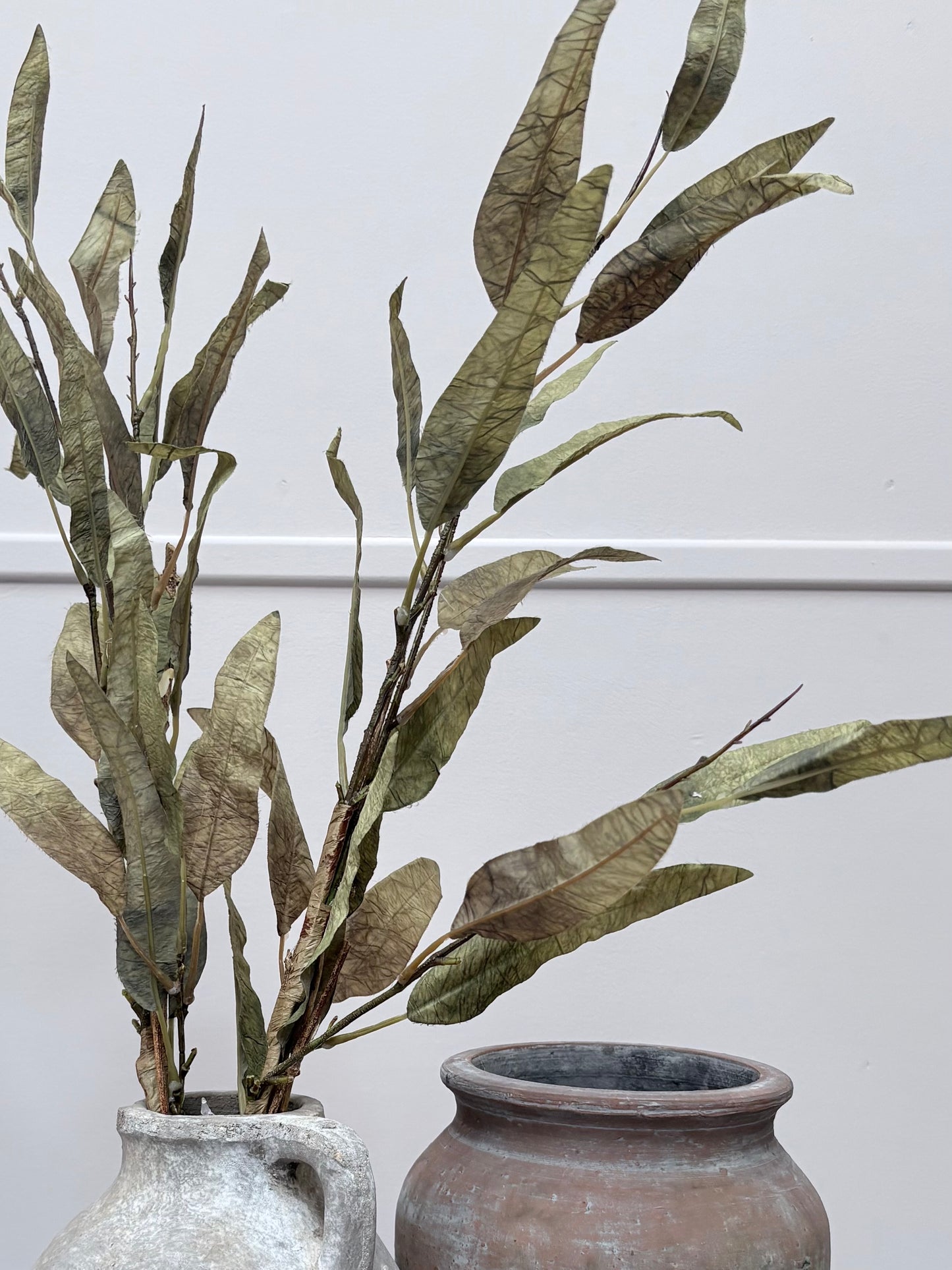 Vintage Slim Leaf Branch Sage Green