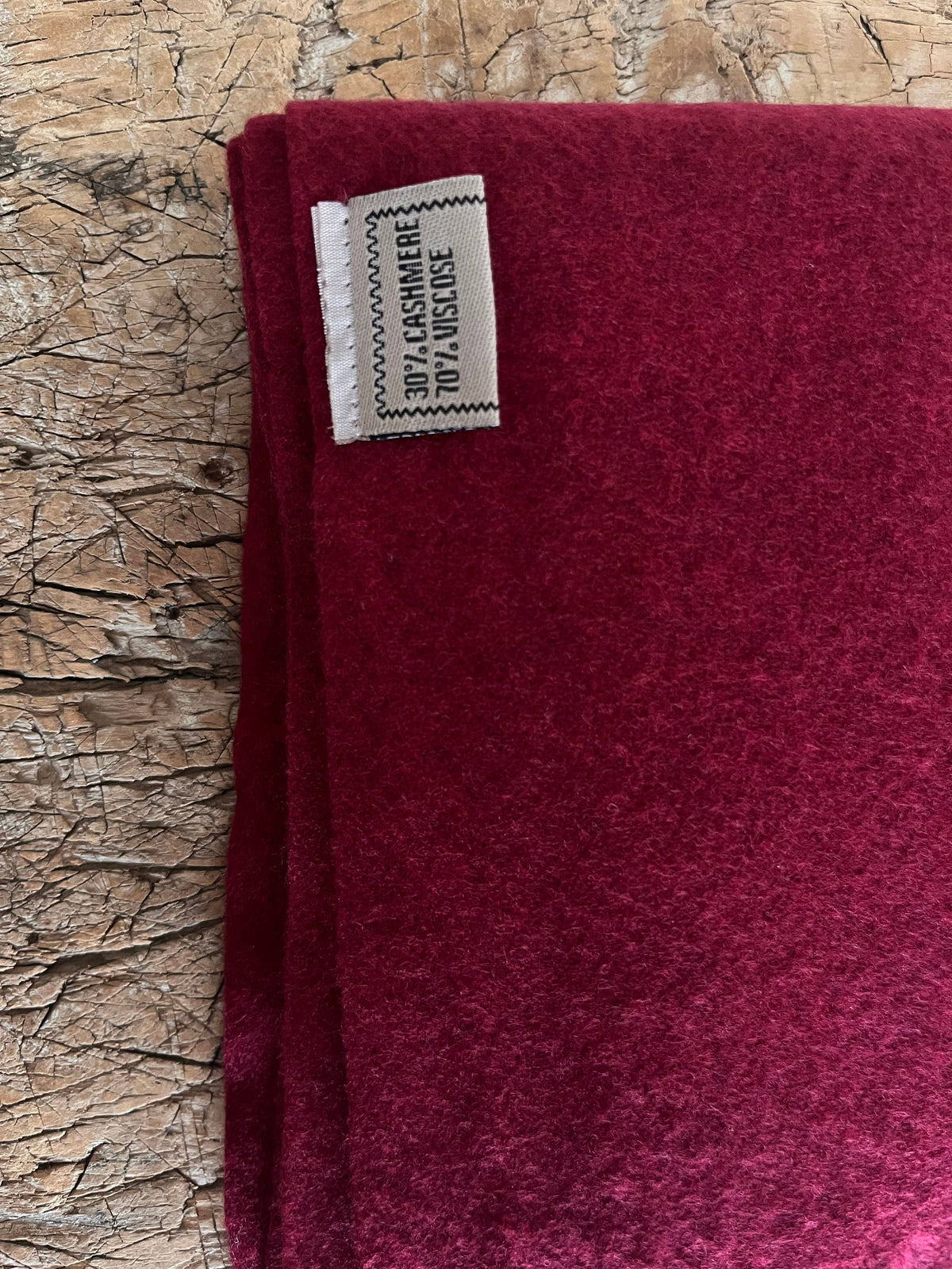 Cashmere Blend Scarf - Burgundy