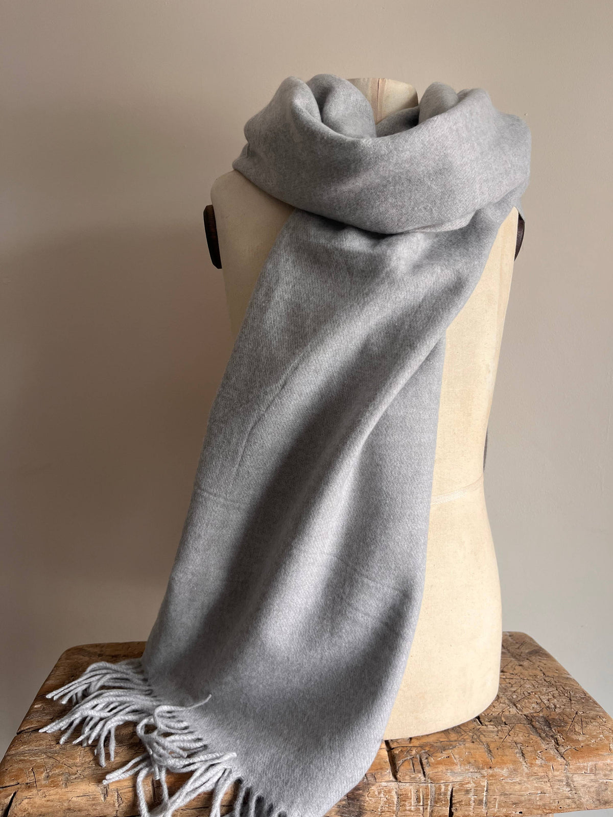Cashmere Blend Scarf - Light Grey