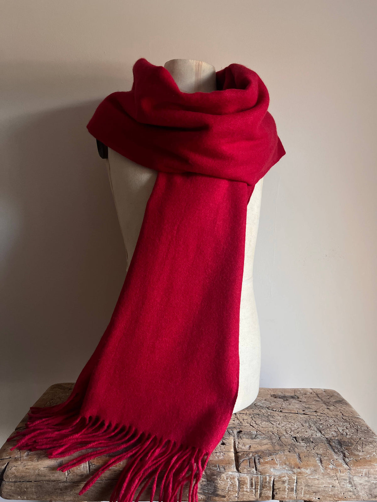 Cashmere Blend Scarf - Raspberry