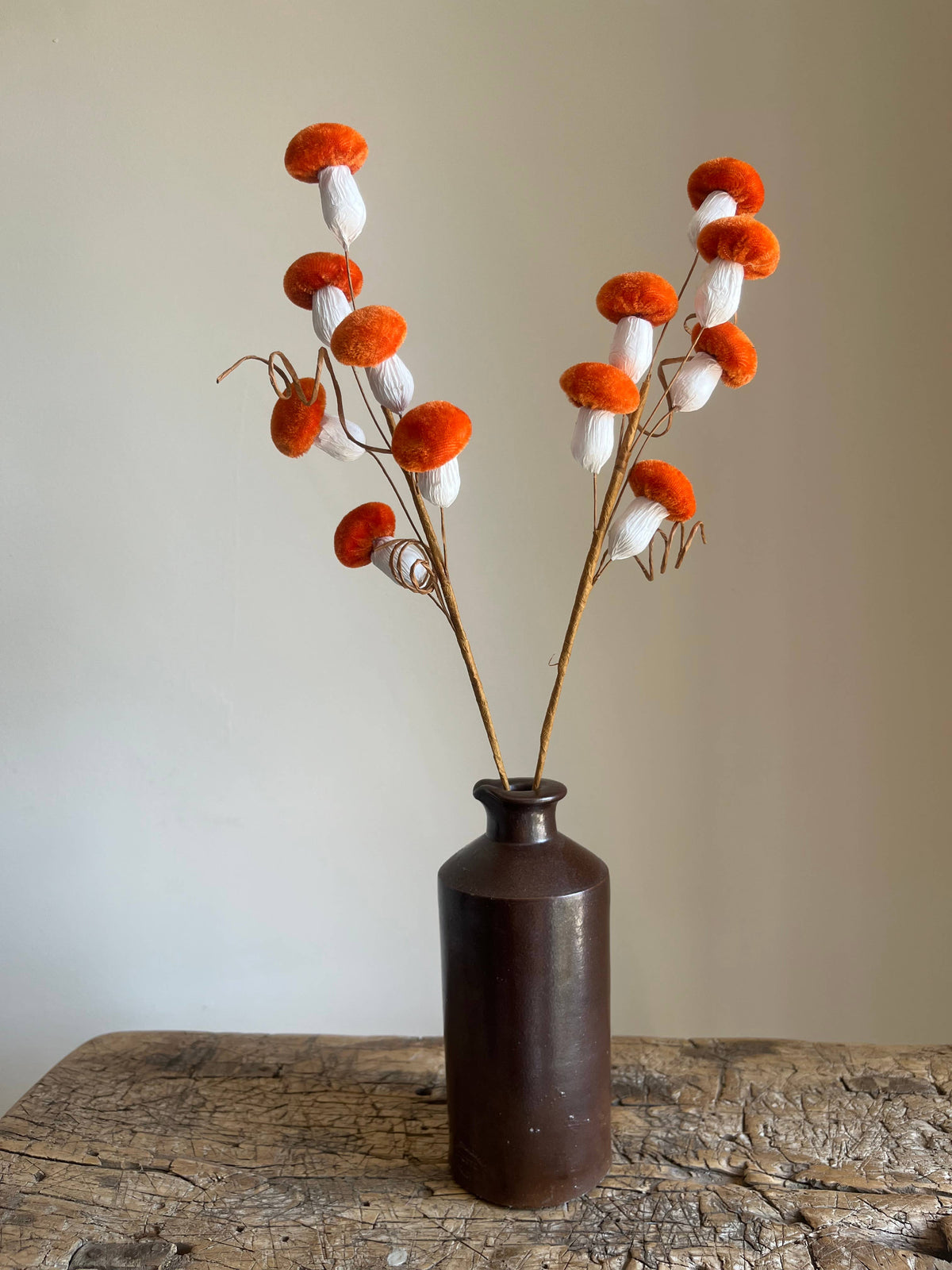 Velvet Mushroom Spray Burnt Orange - Pack of 6
