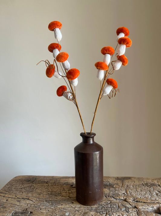 Velvet Mushroom Spray Burnt Orange - Pack of 6