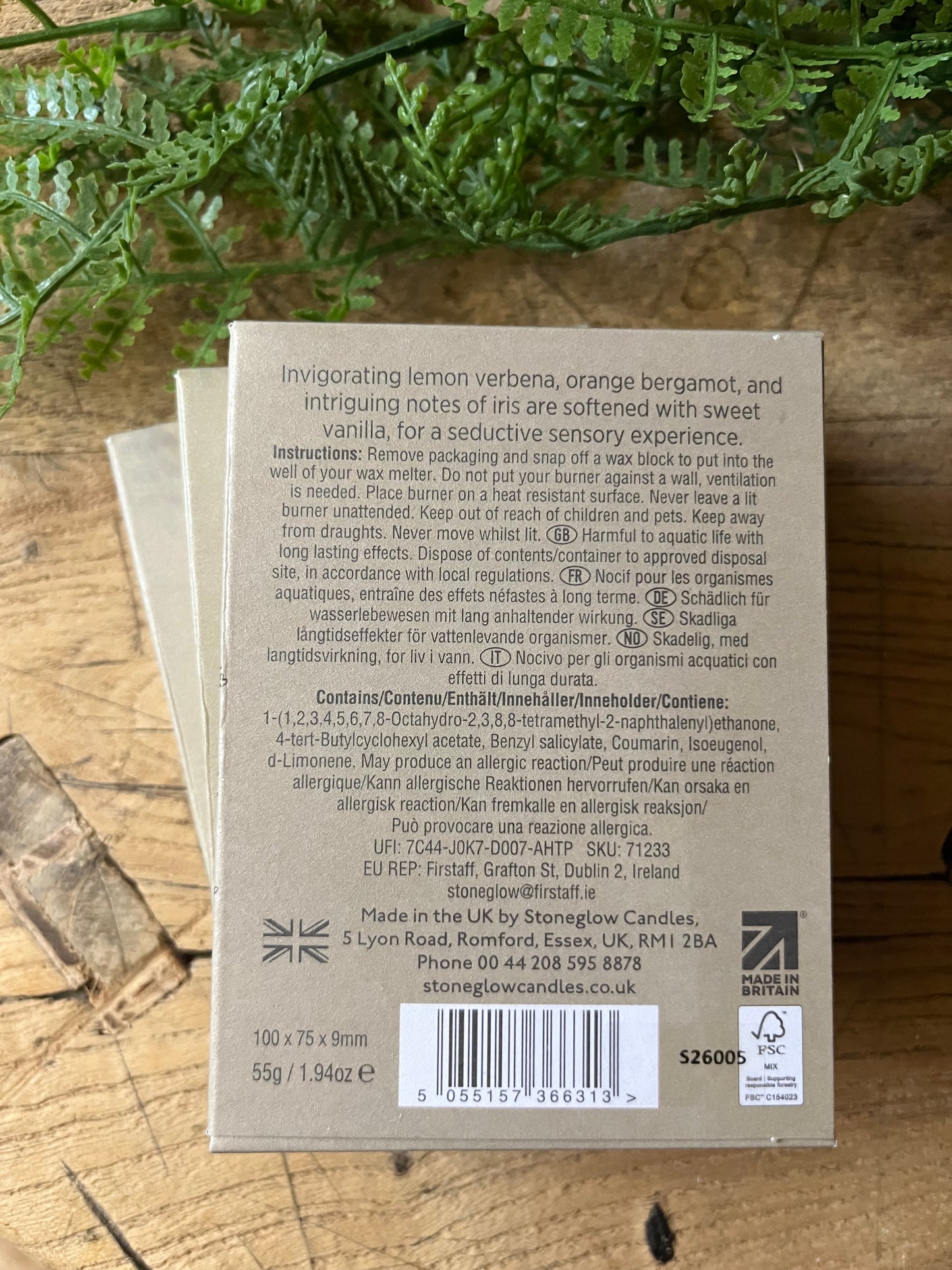 Lemon Verbena - Soy Wax Melt Bar