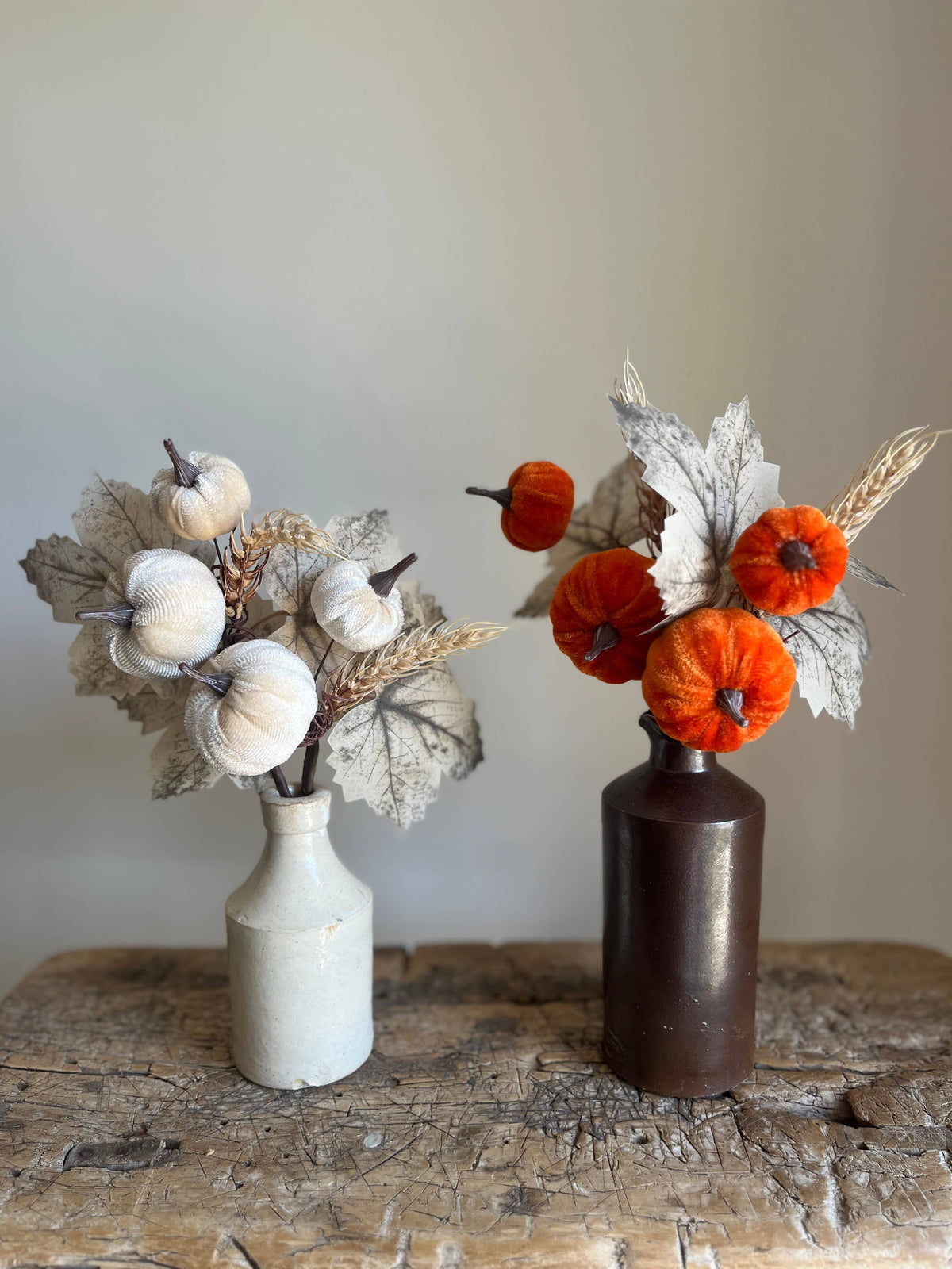 Autumn Forest Pumpkin Pick - Ivory