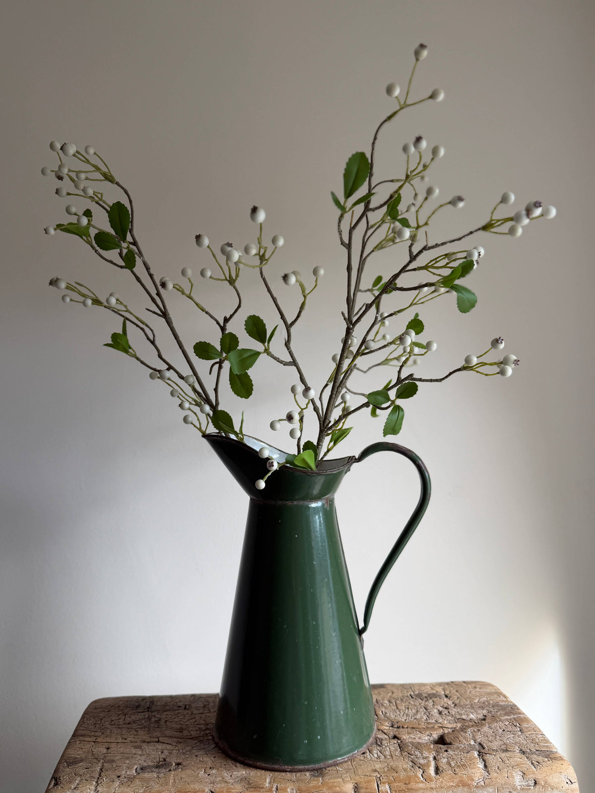 White Winter Berry Spray