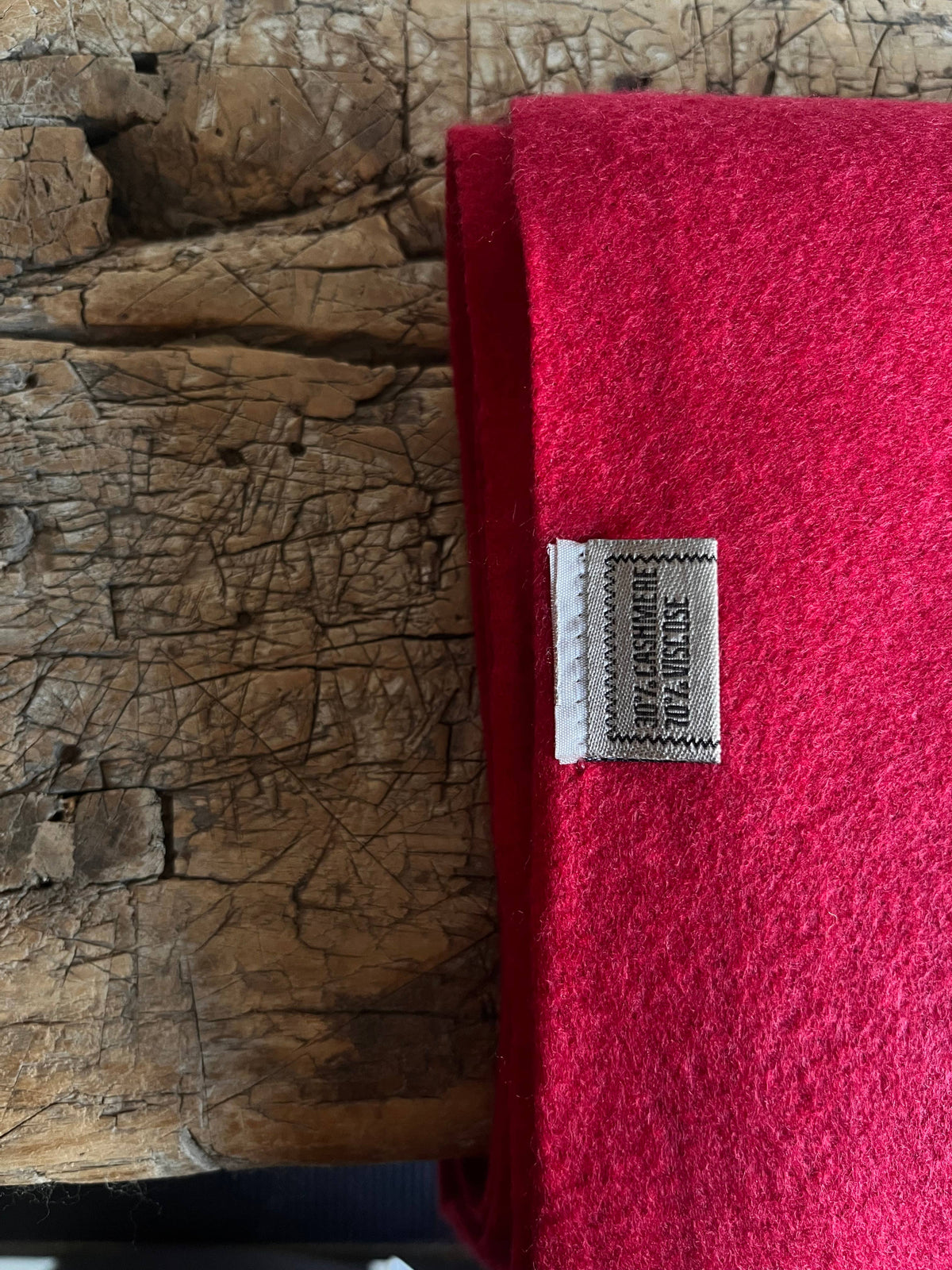 Cashmere Blend Scarf - Raspberry