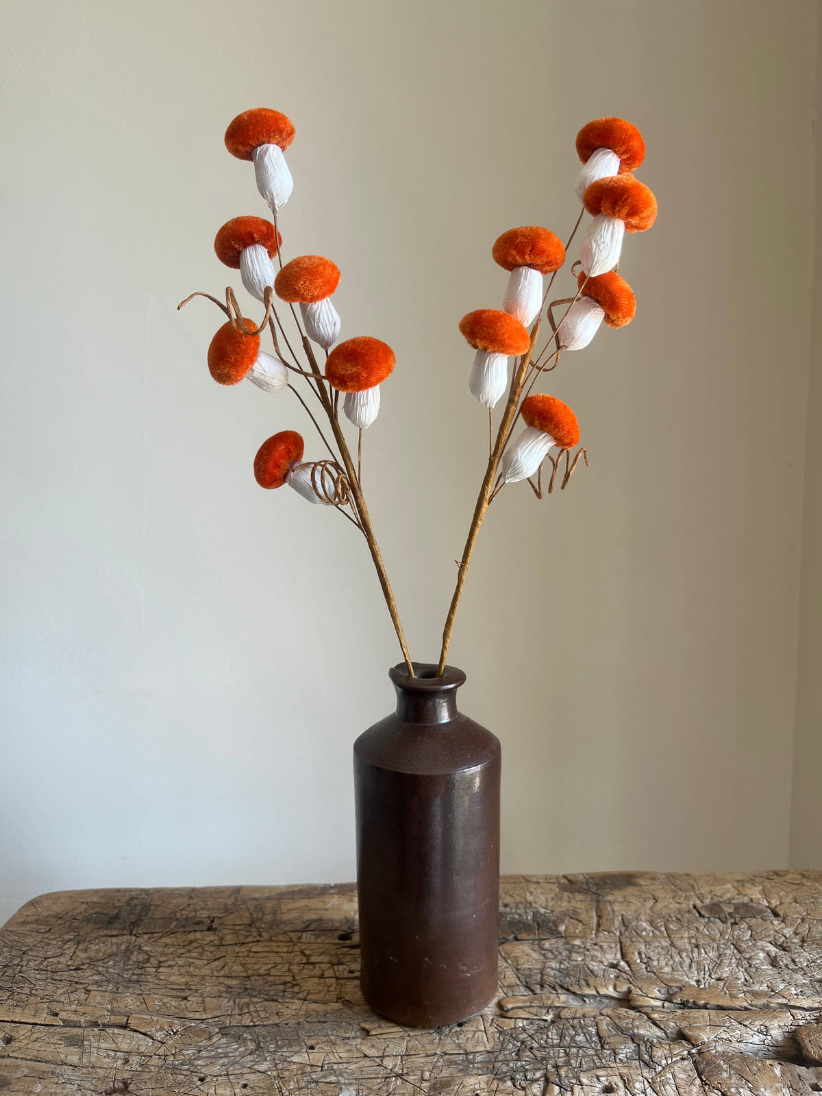 Velvet Mushroom Spray Burnt Orange - Pack of 6