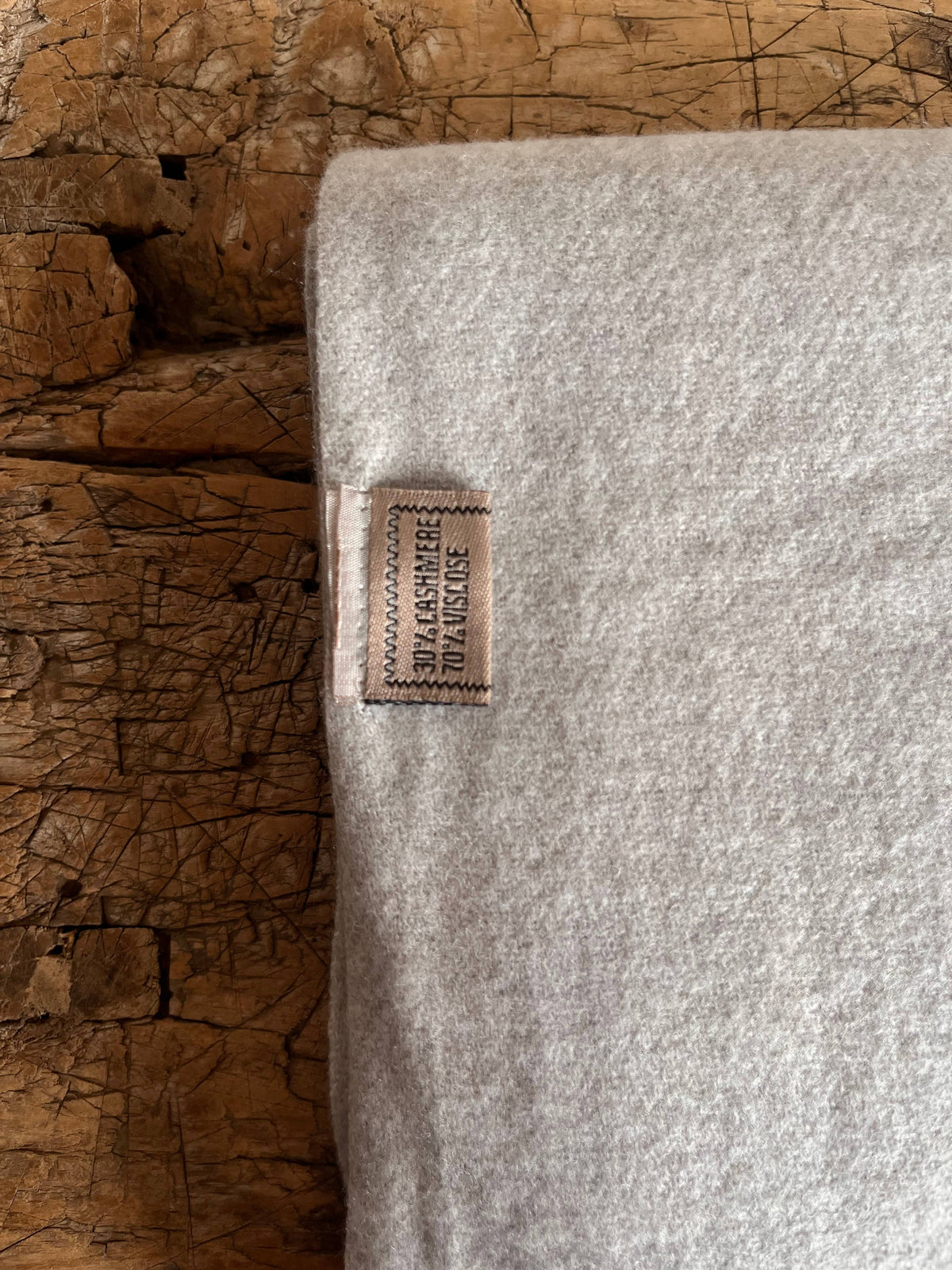Cashmere Blend Scarf - Light Grey