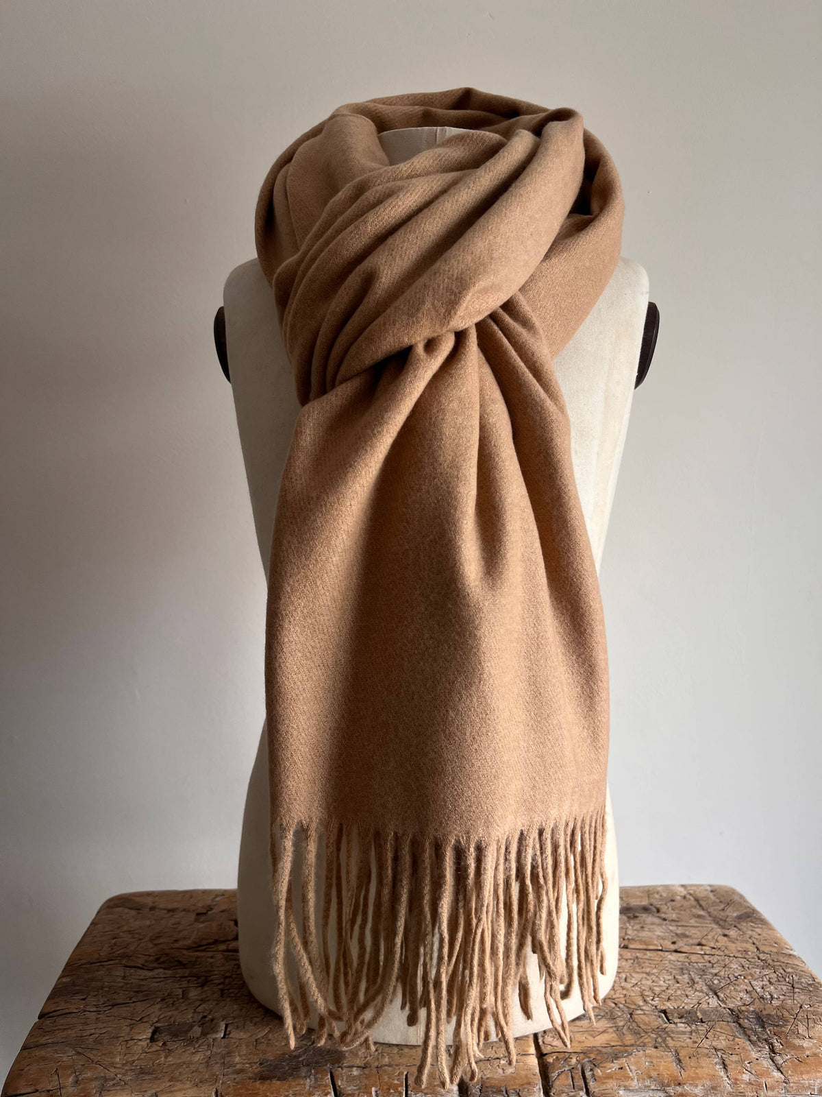 Cashmere Blend Scarf - Camel