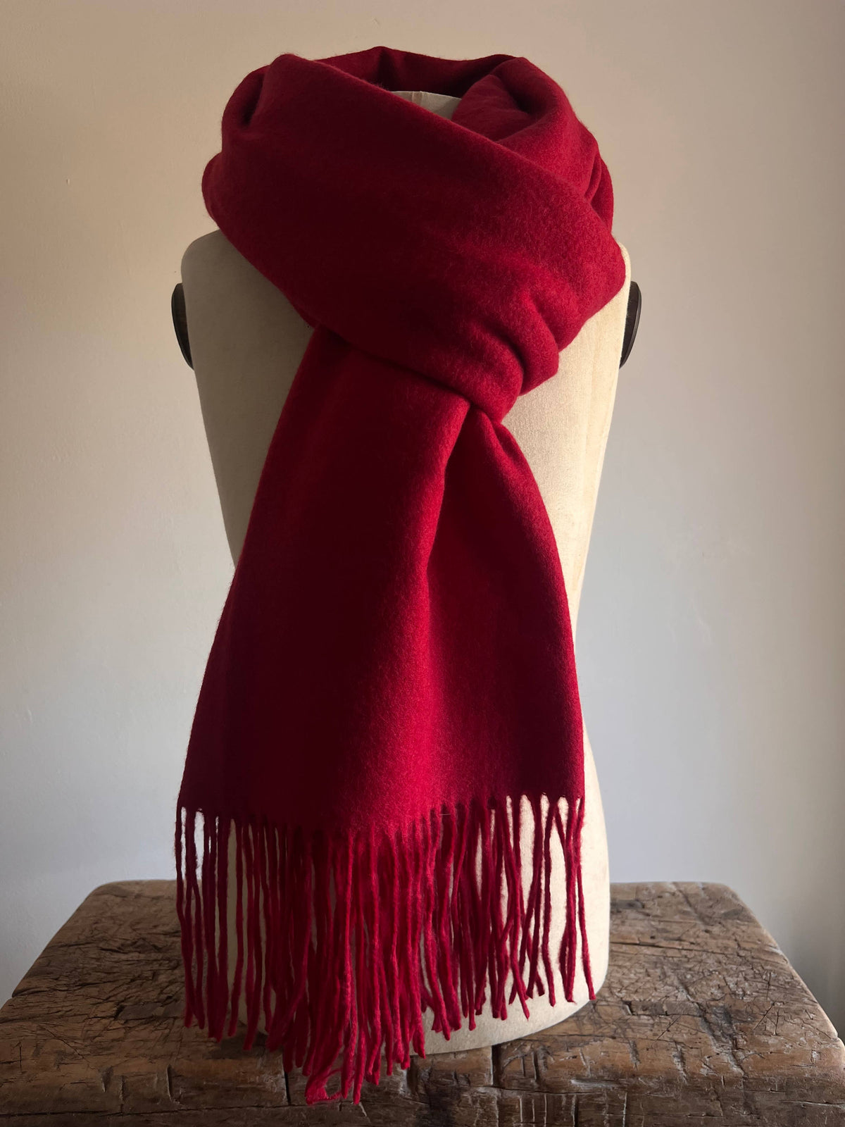 Cashmere Blend Scarf - Raspberry