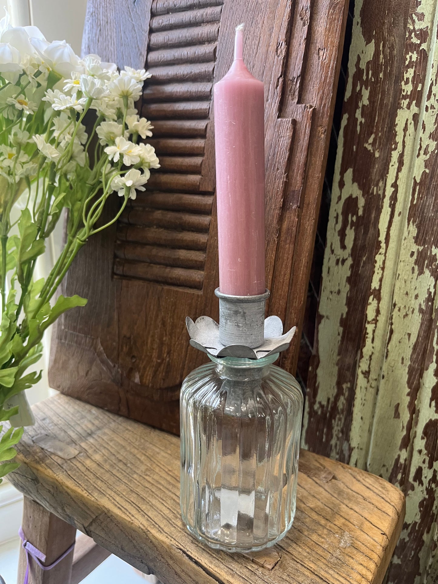 Danish Short Candle Old Rose