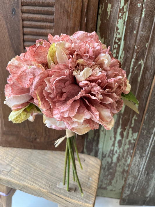 Dusty Pink Peony Hand Tie