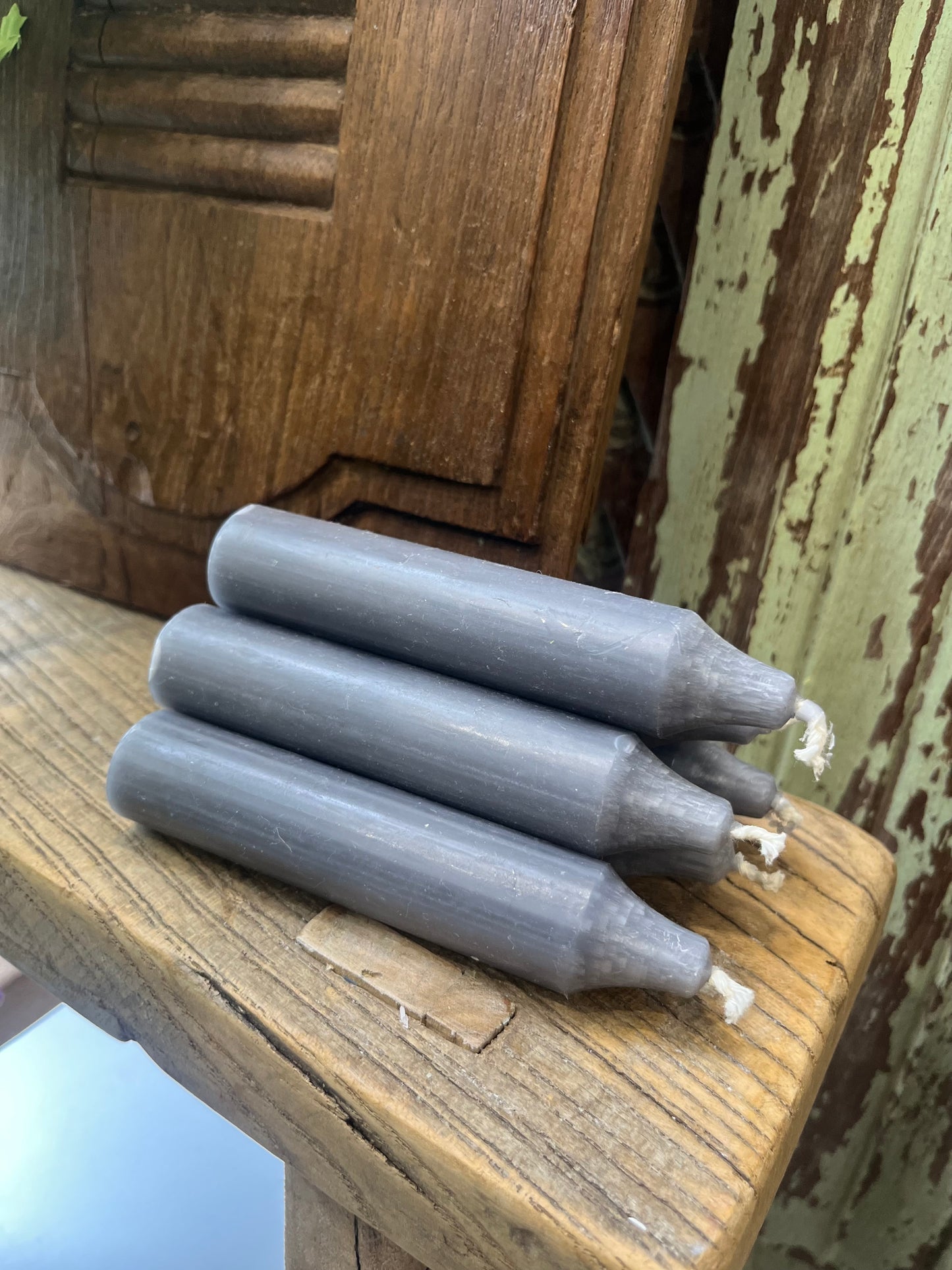 Danish Short Candle Light Grey
