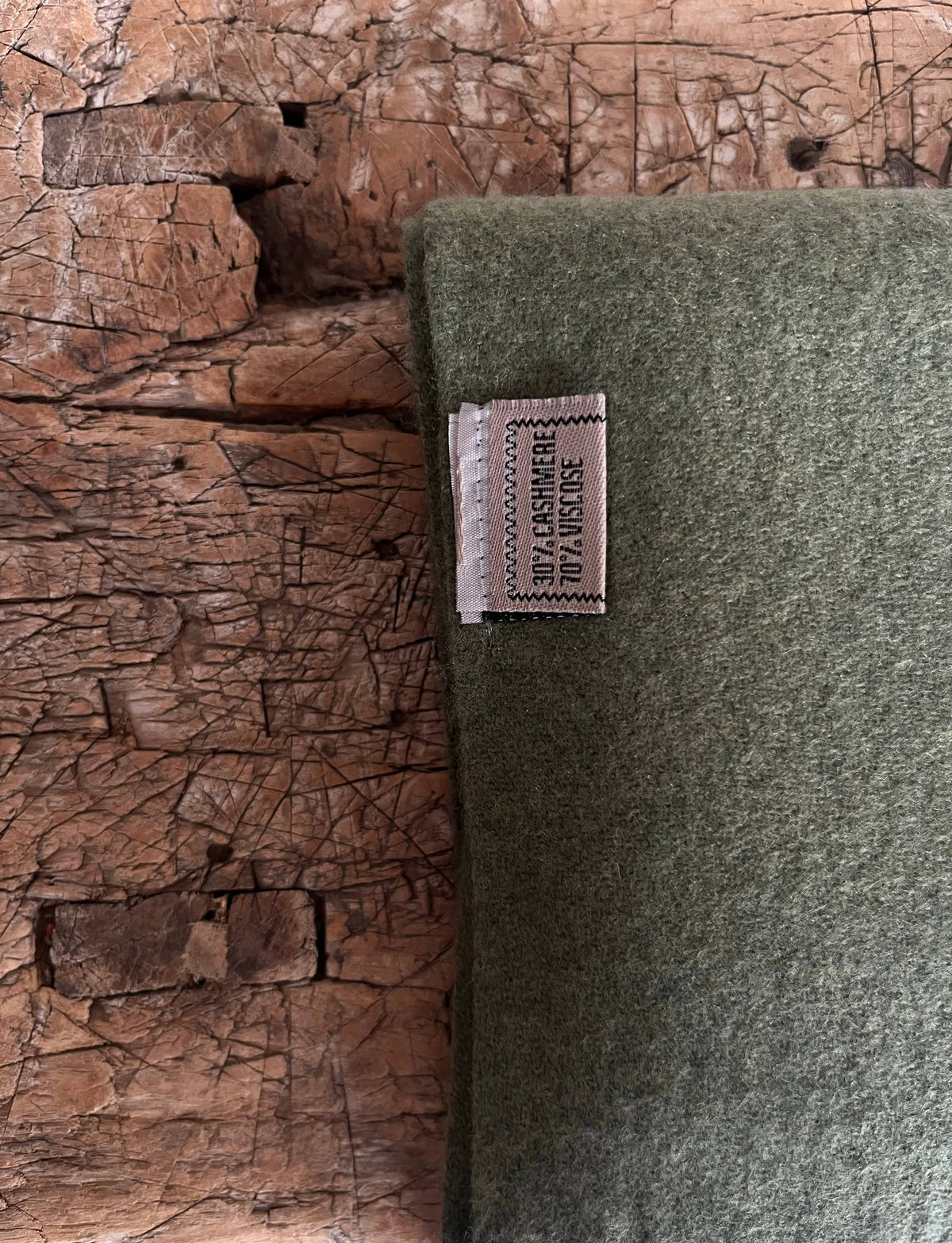 Cashmere Blend Scarf - Moss Green