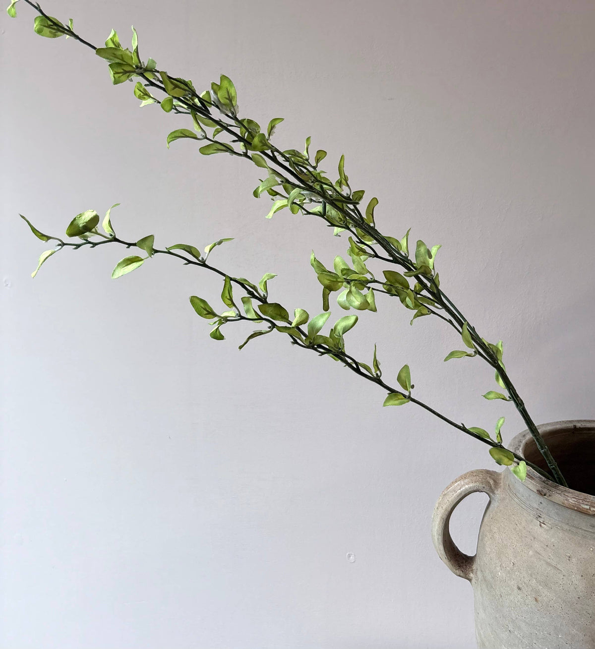 Silk Leaf Spray - Light Green