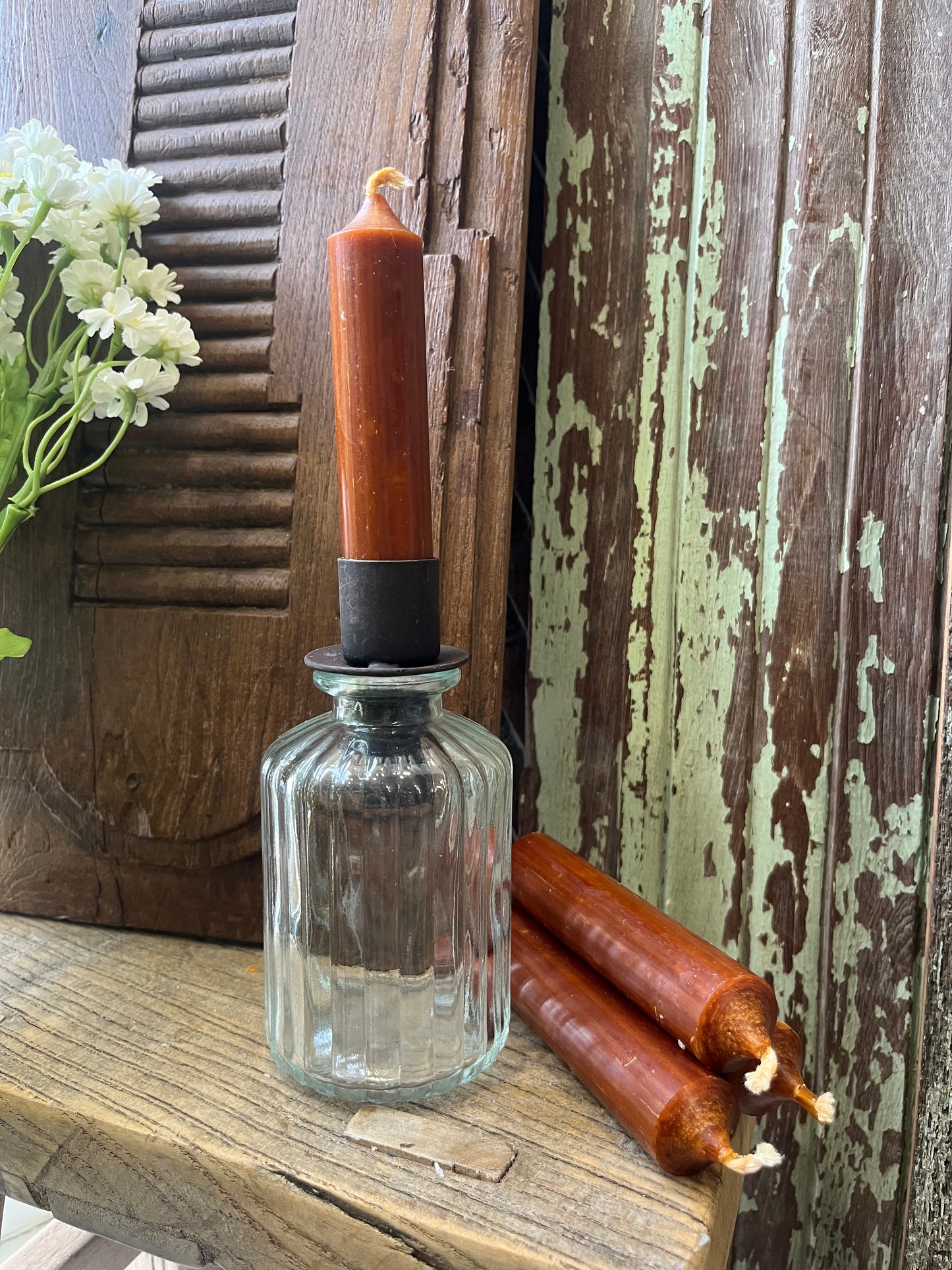 Danish Short Candle Rust