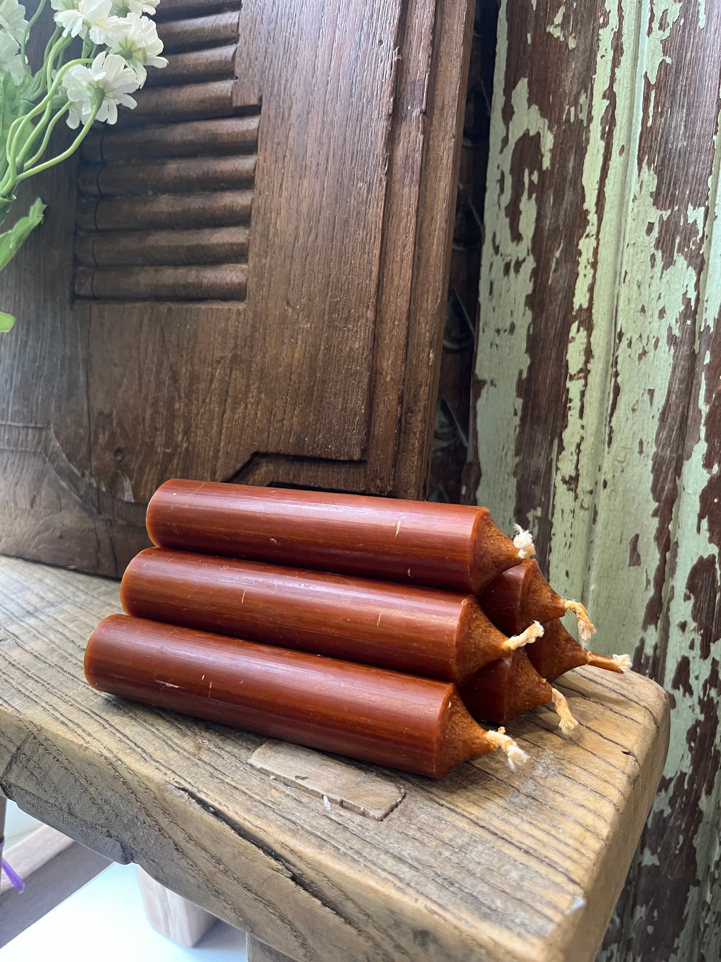 Danish Short Candle Rust