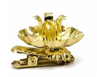 Candle Tree Clip - Gold