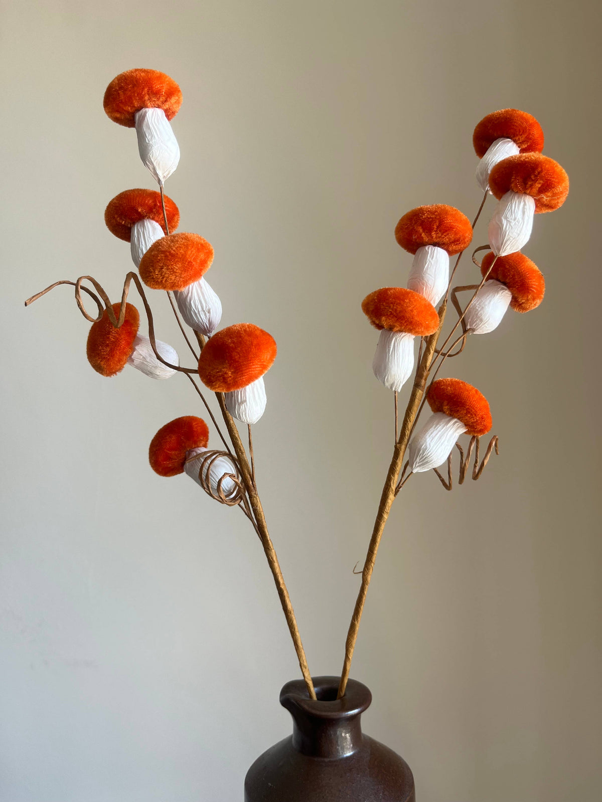 Velvet Mushroom Spray Burnt Orange - Pack of 6