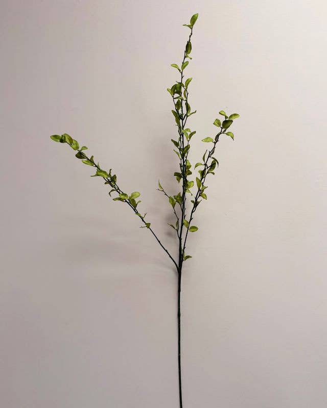 Silk Leaf Spray - Light Green