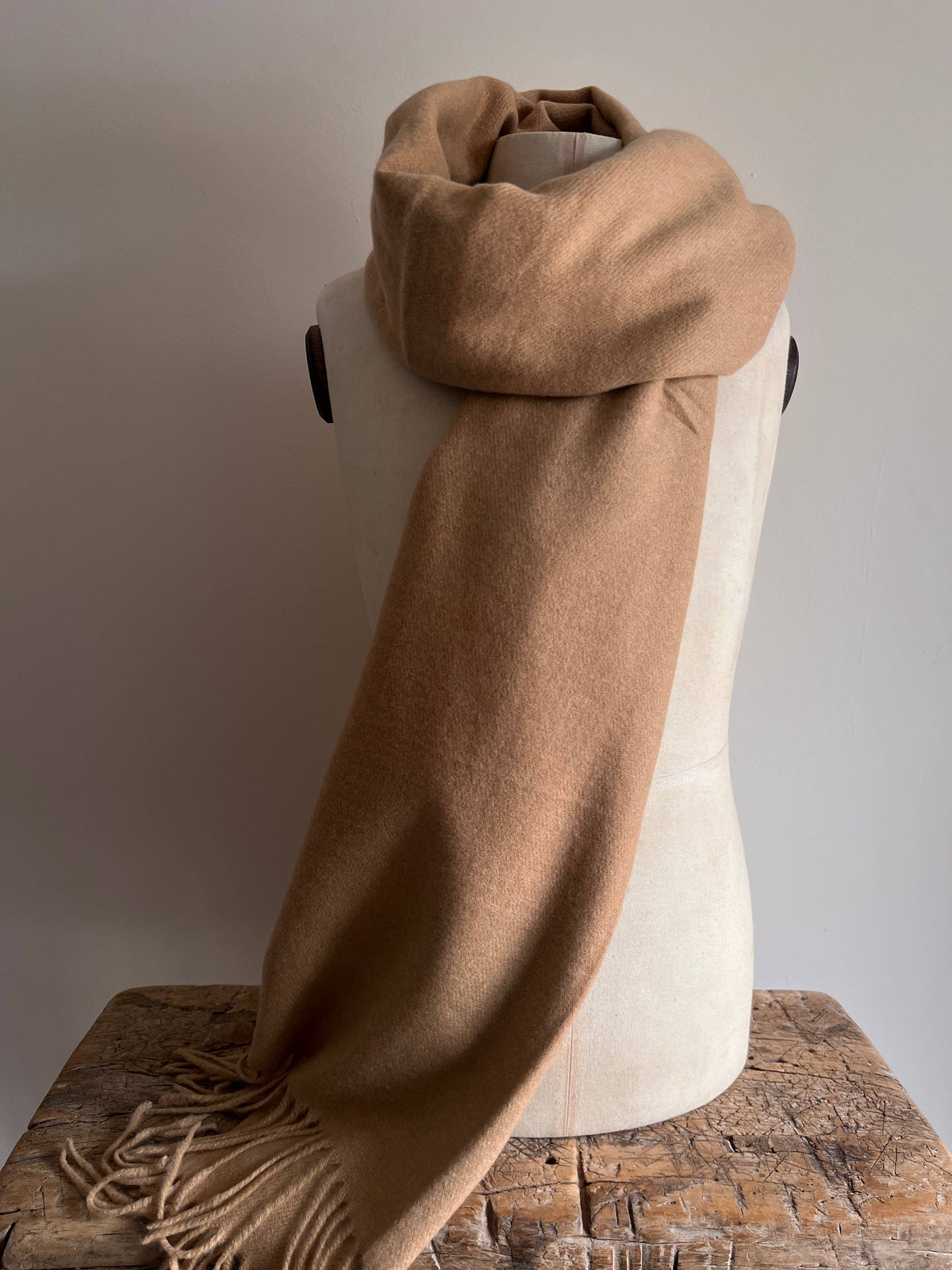 Cashmere Blend Scarf - Camel