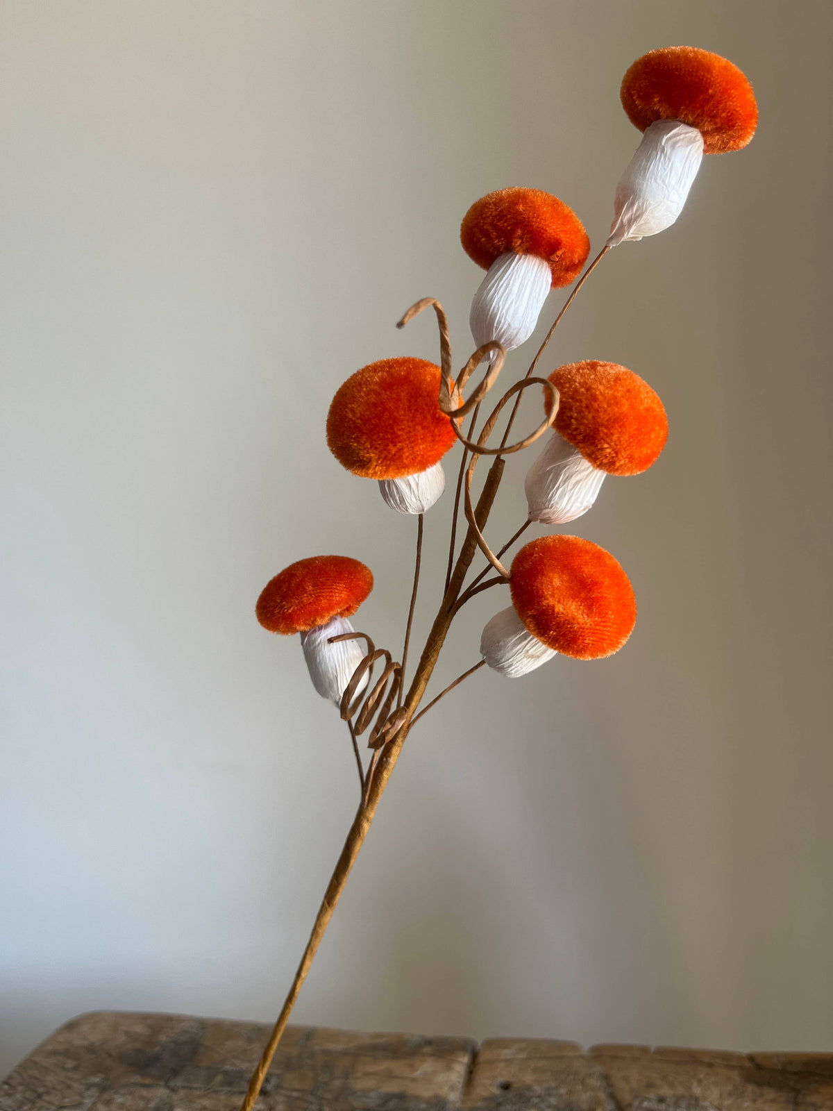 Velvet Mushroom Spray Burnt Orange - Pack of 6