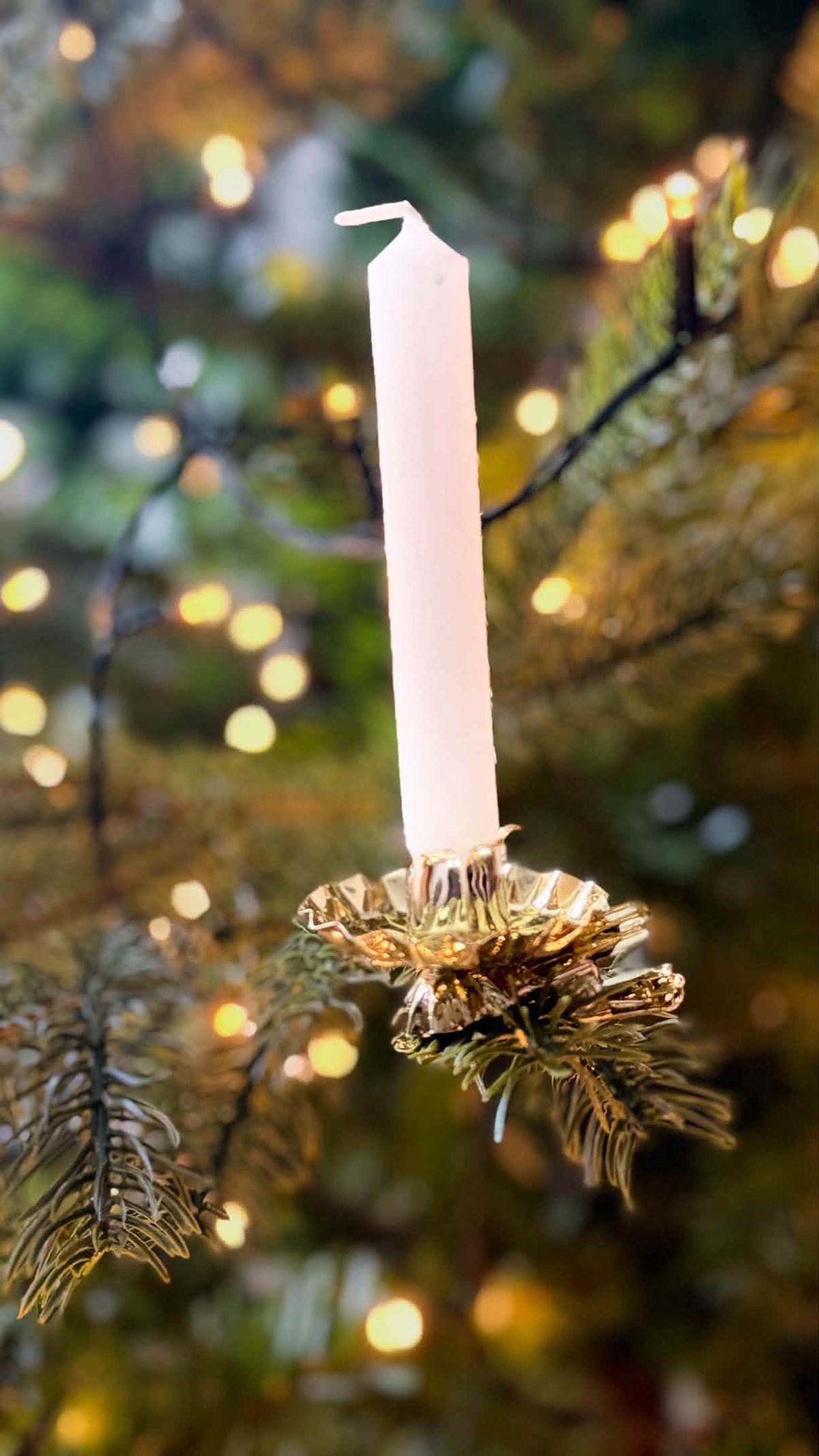 Candle Tree Clip - Gold