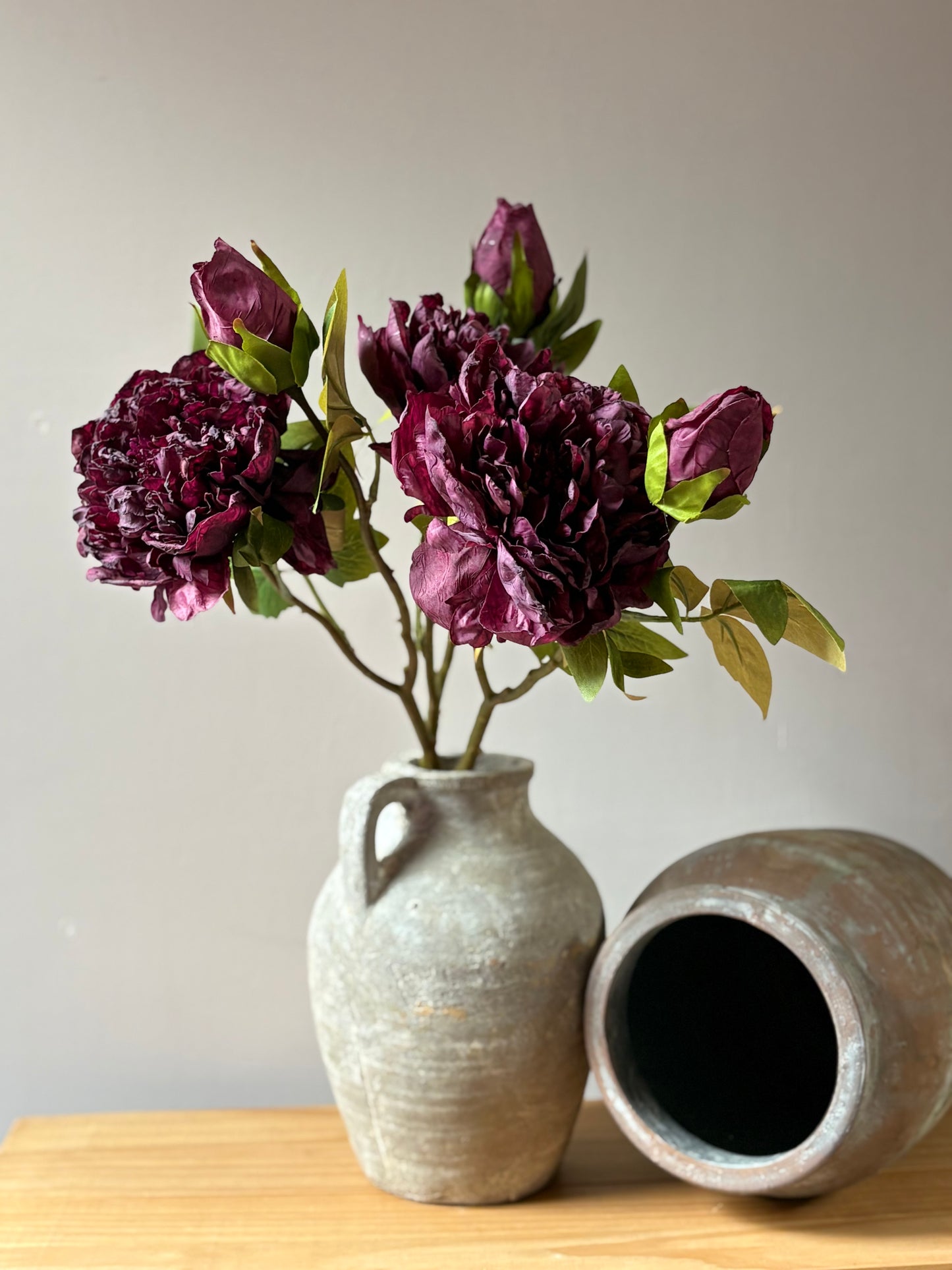 Full Bloom Double Peony in Mulberry