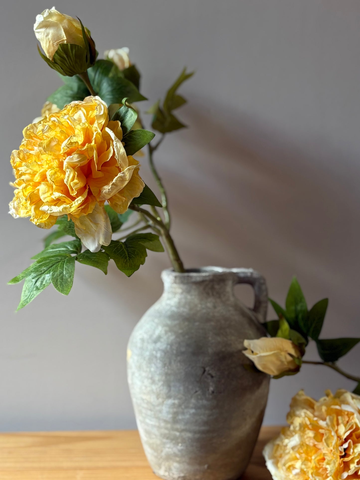 Full Bloom Double Peony in Yellow