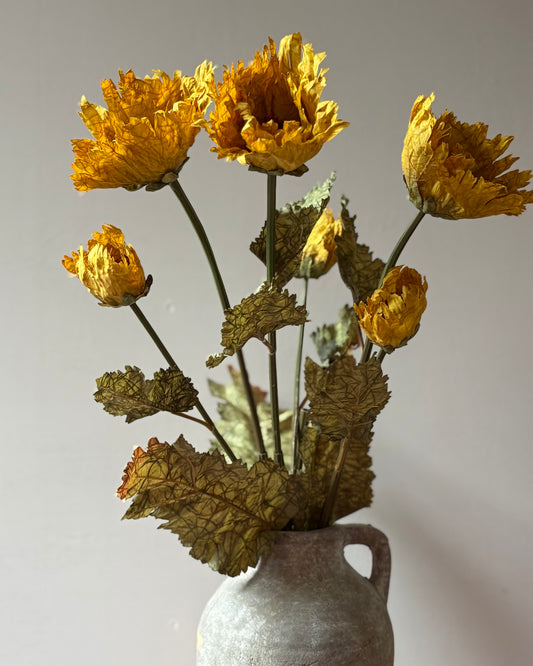 Vintage Poppy in Mustard