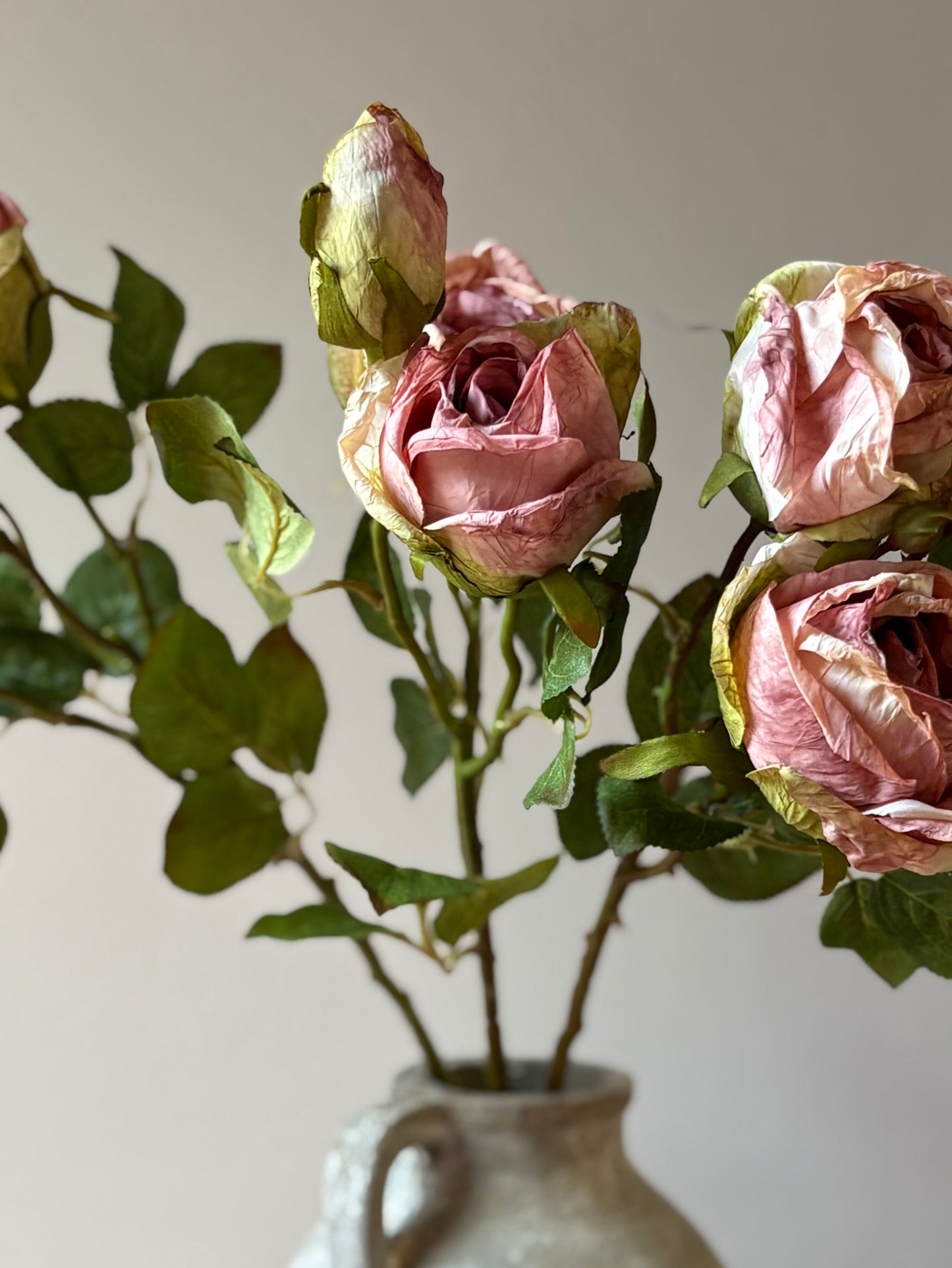 Vintage Rose Spray - Dusky Pink