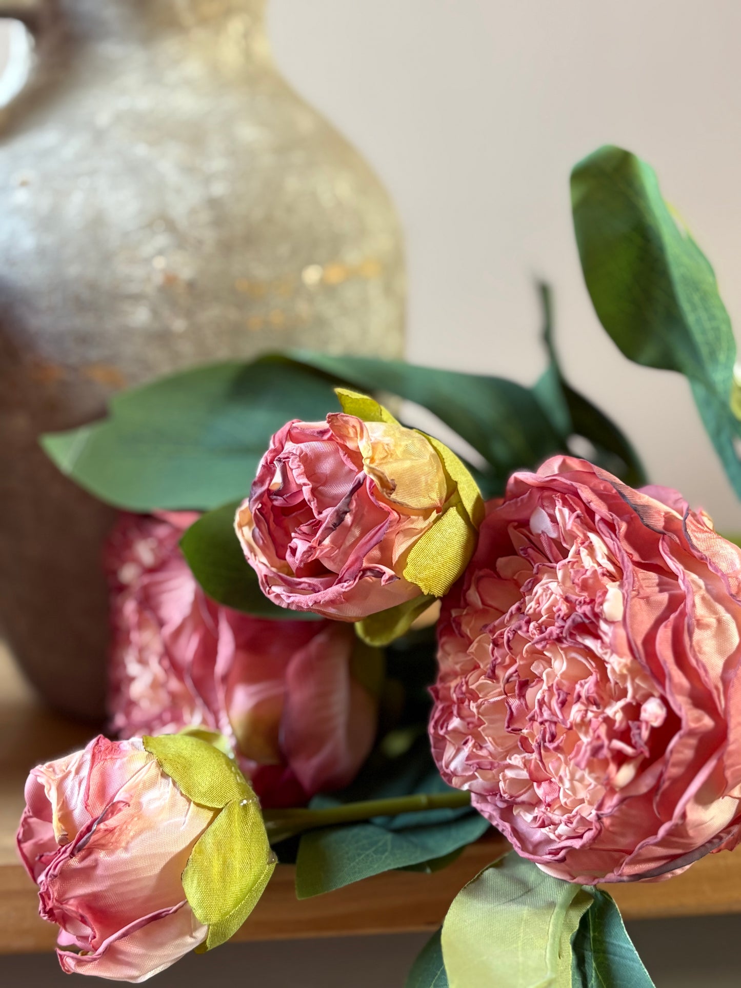 Double Stem Peony in Raspberry Ripple