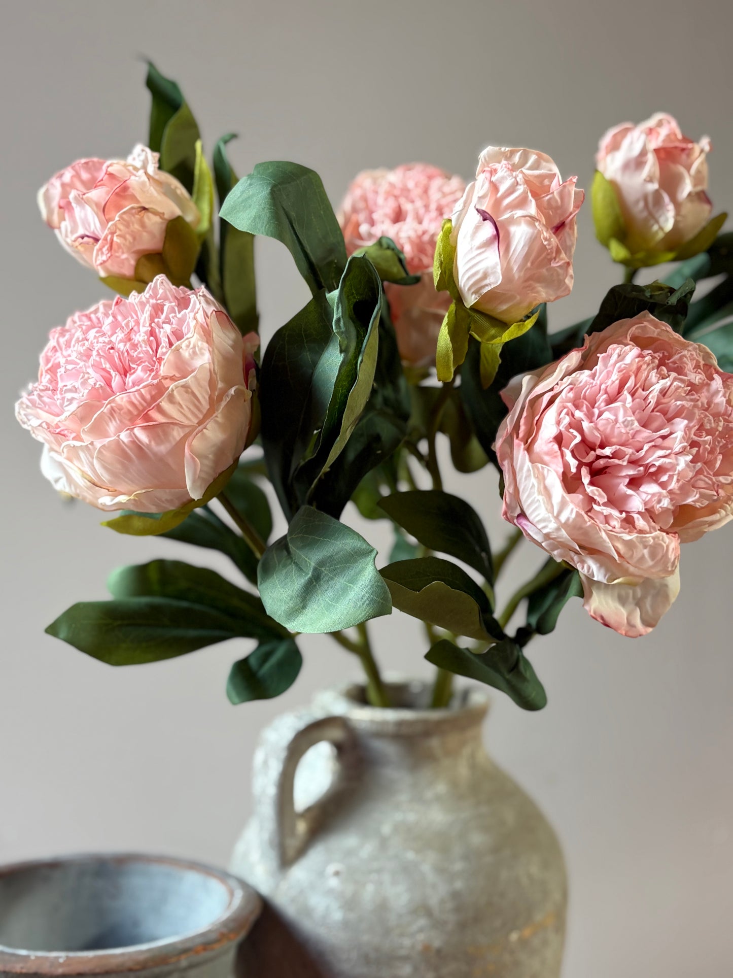 Double Stem Peony - Soft Pink