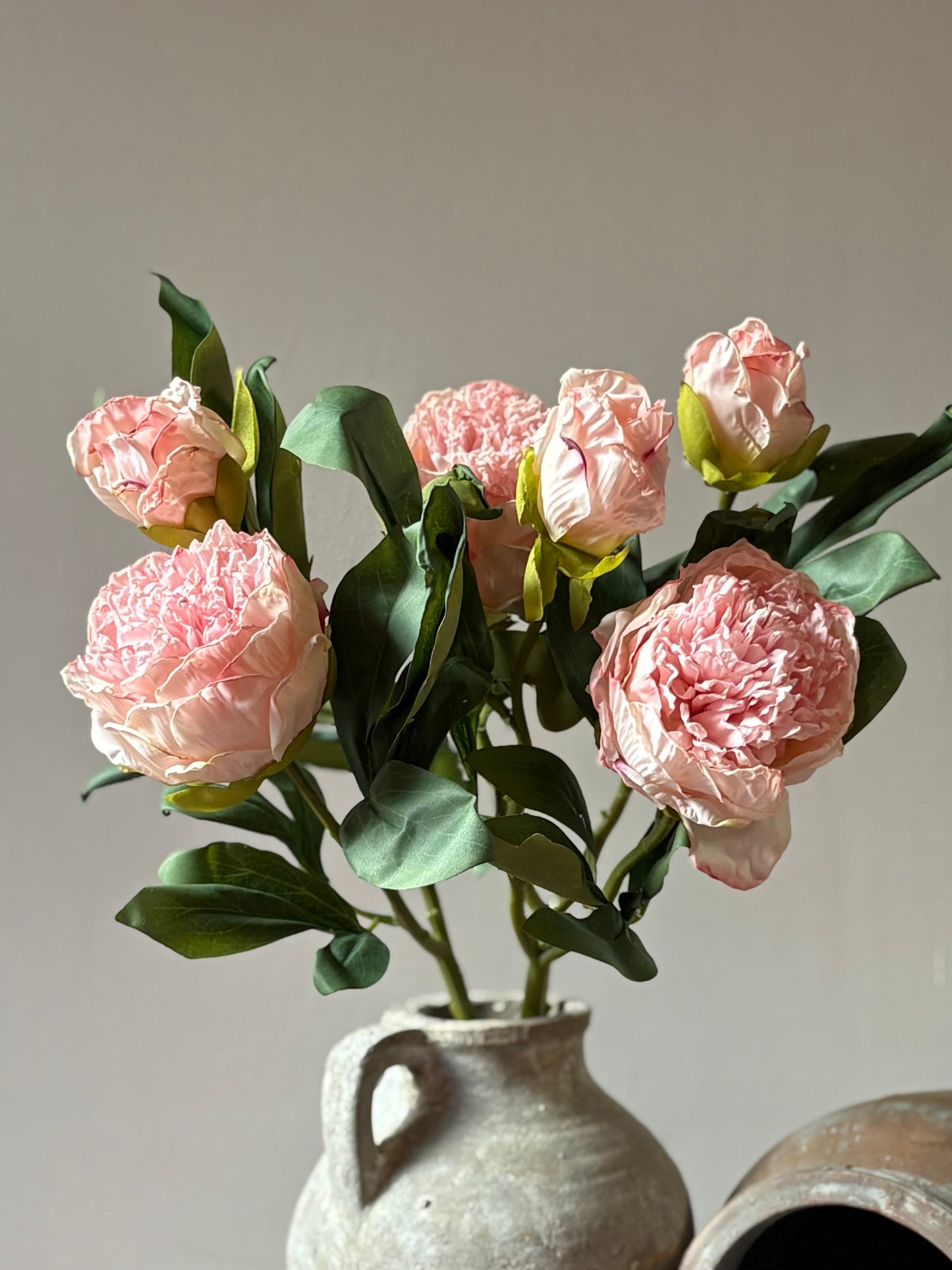 Double Stem Peony - Soft Pink